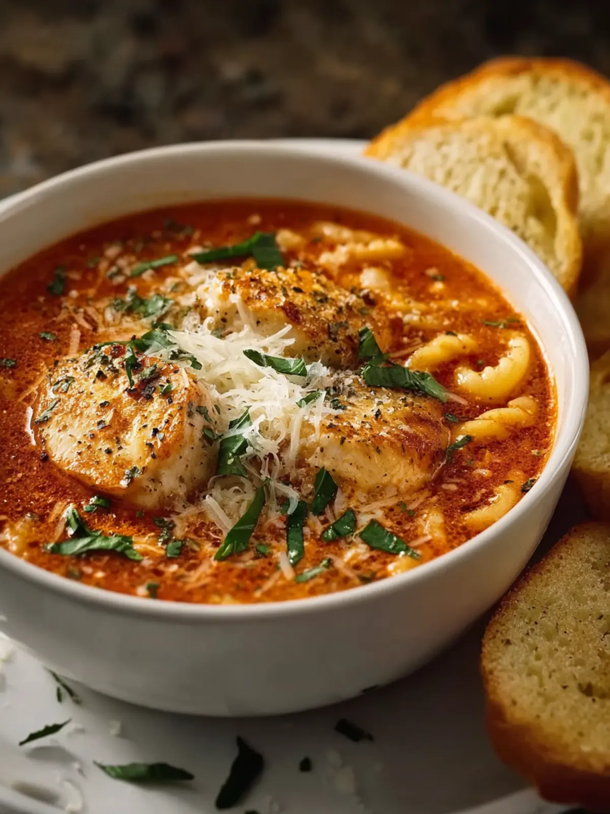 Crockpot Chicken Parmesan Soup First Image
