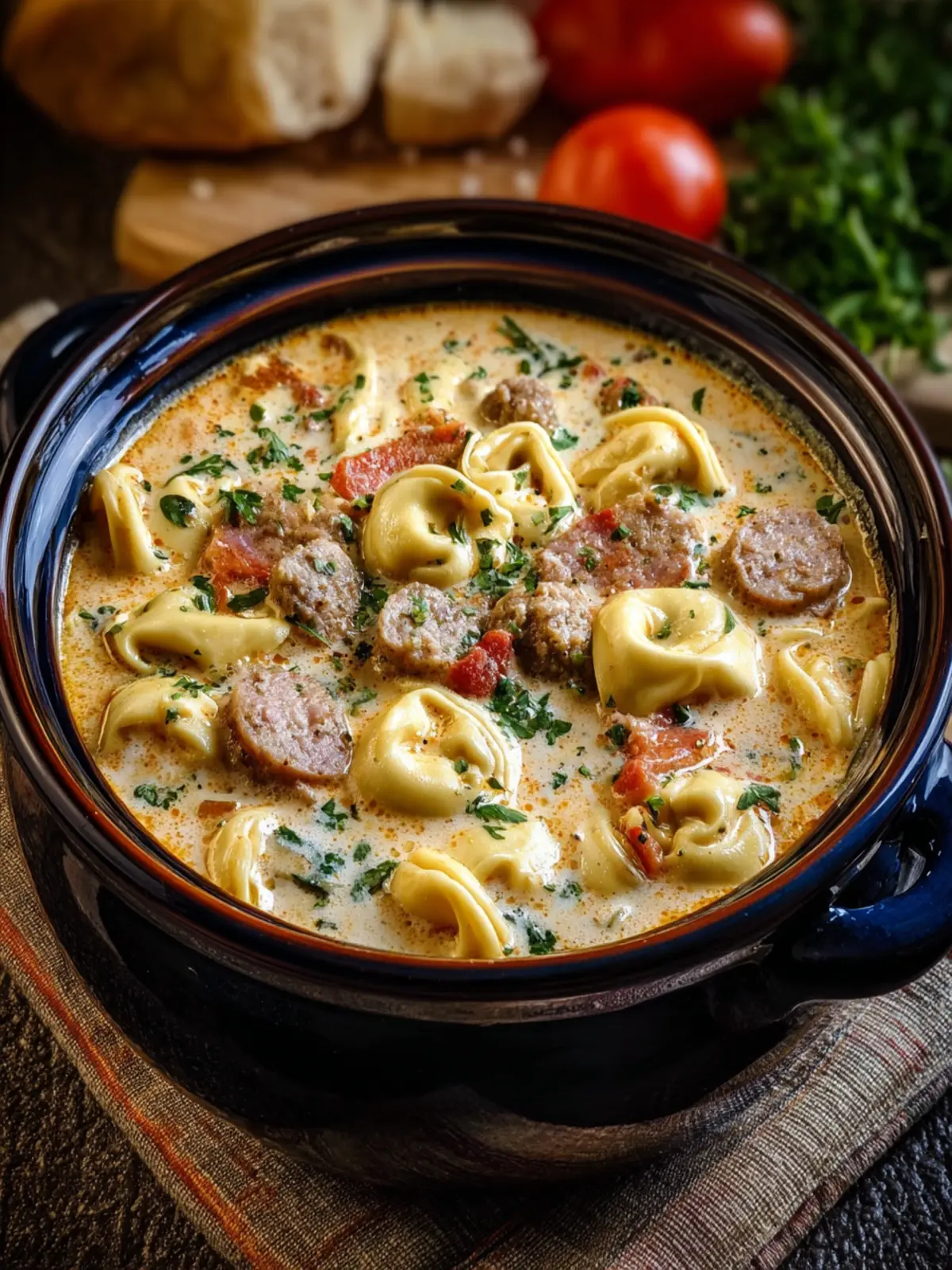 Slow Cooker Creamy Tortellini Soup with Sausage: 7 Comfort Secrets First Image