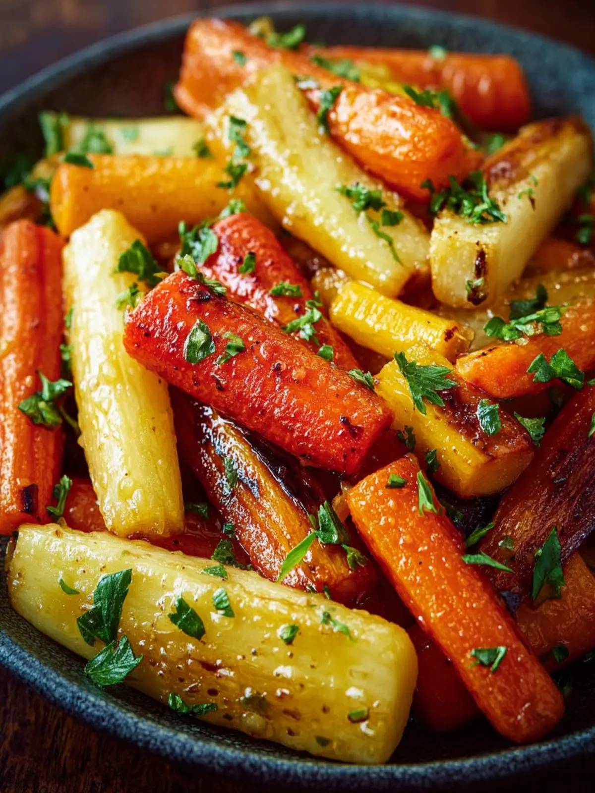 Honey Glazed Carrots and Parsnips First Image