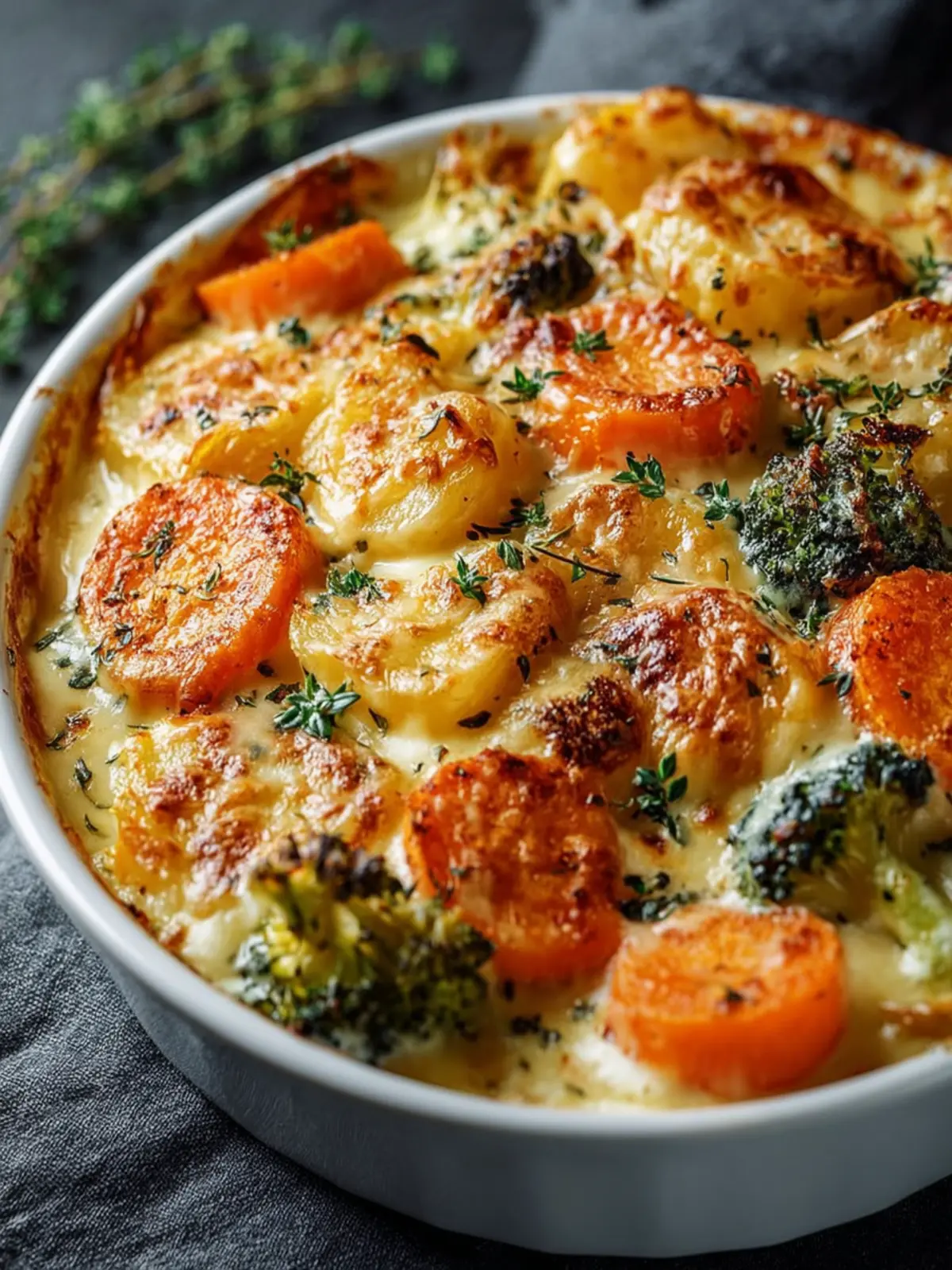 Creamy Winter Vegetable Casserole First Image