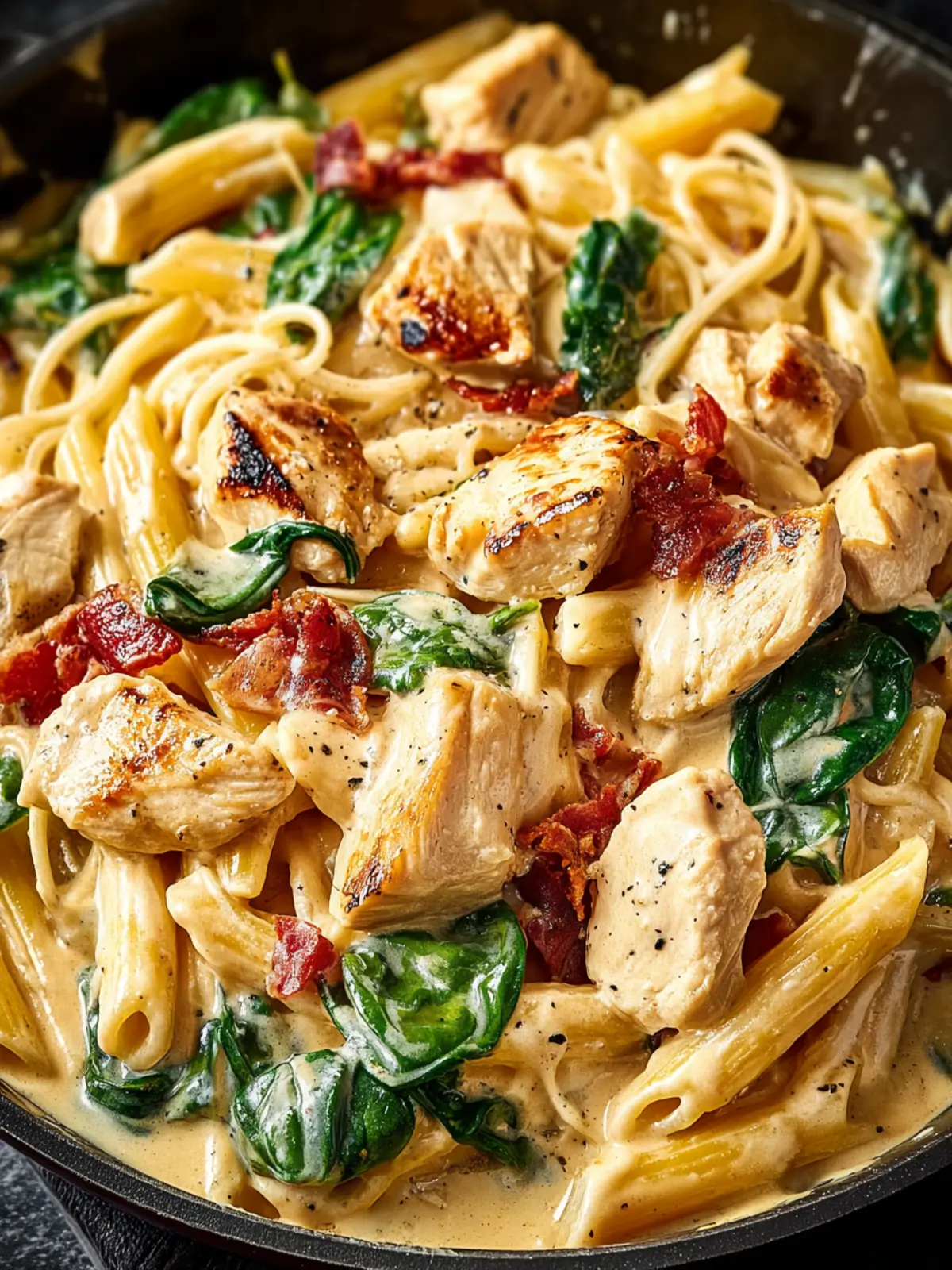 Irresistible Creamy Tuscan Chicken Pasta Recipe First Image