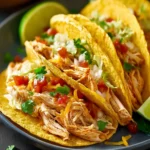 Corn Tortilla White Chicken Chili Tacos First Image