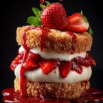 Indulge in Fried Strawberry Cheesecake Sandwiches Today! First Image