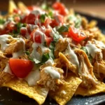 Creamy Crockpot Chicken Nachos First Image