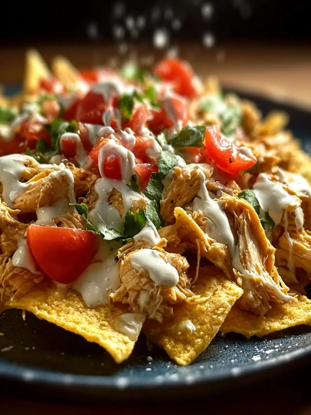 Creamy Crockpot Chicken Nachos First Image