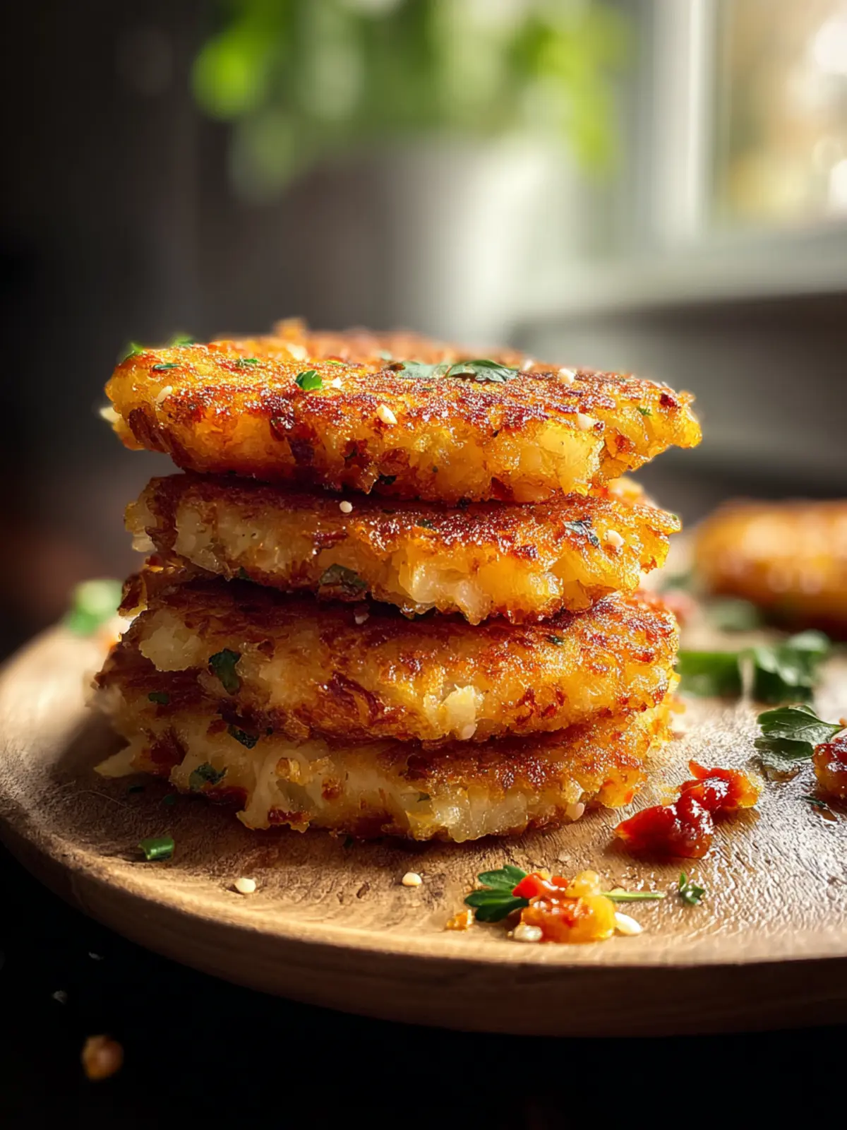 Crispy Keto Cauliflower Hash Browns Recipe to Satisfy Cravings First Image