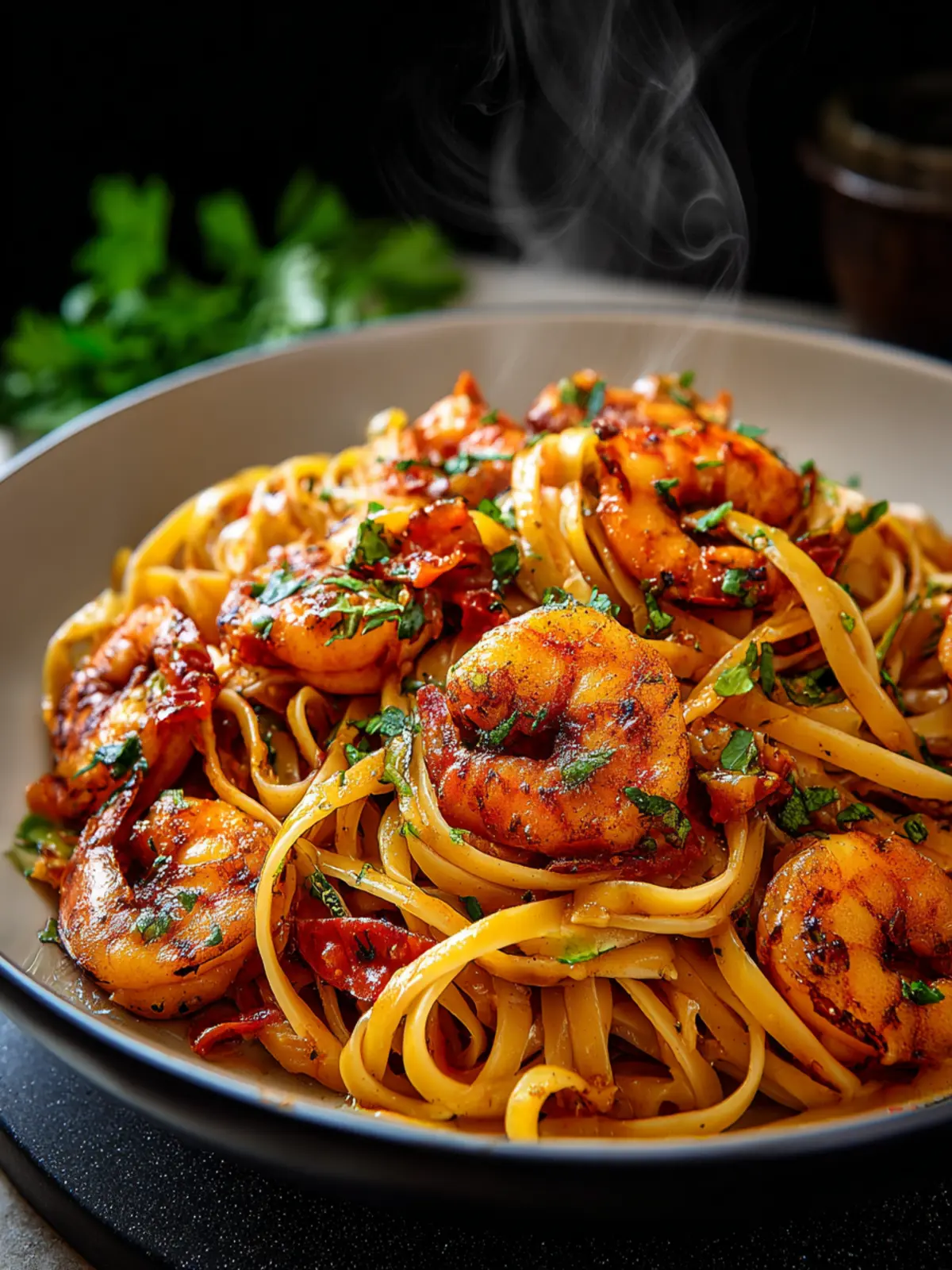Spicy Cajun Shrimp Pasta Recipe First Image