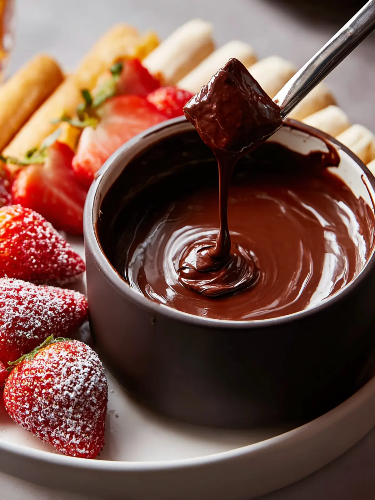 Decadent Espresso Chocolate Fondue Recipe for Indulgence First Image