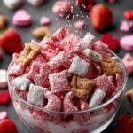 Valentine’s Strawberry Cheesecake Puppy Chow First Image