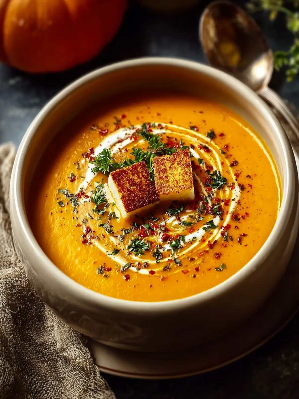 Spicy Pumpkin Soup First Image