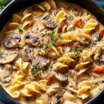Cozy Creamy Mushroom Pasta Soup: A Comforting Delight First Image