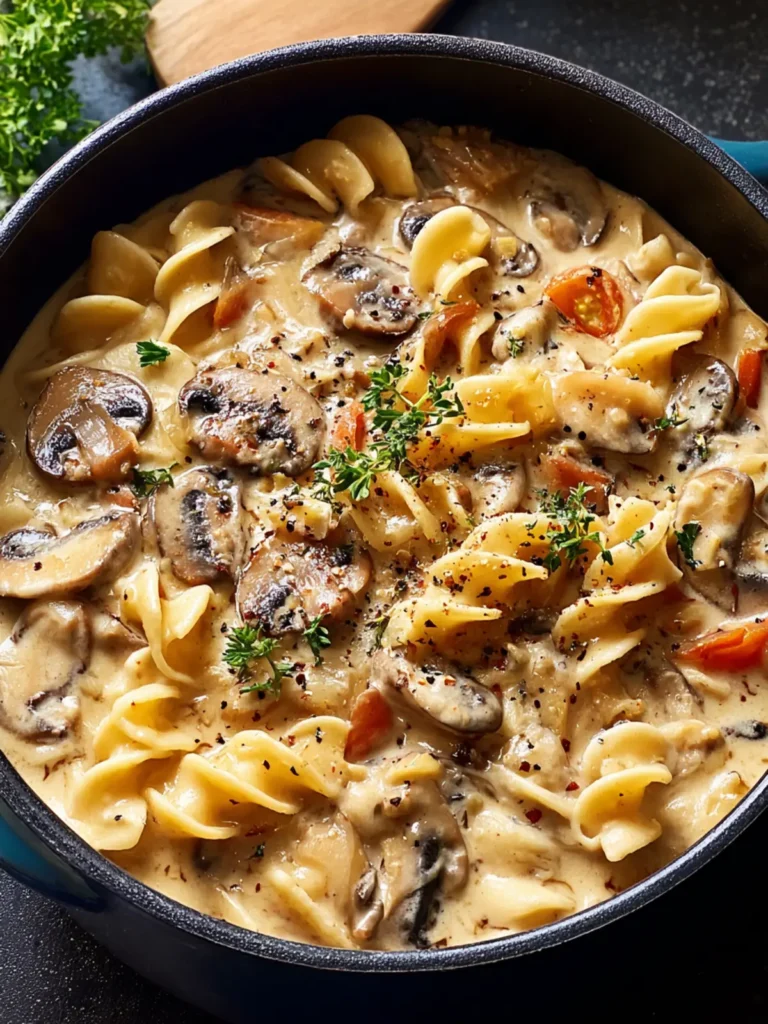 Cozy Creamy Mushroom Pasta Soup: A Comforting Delight First Image
