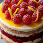Irresistible Lemon Cake with Raspberry Filling Recipe First Image