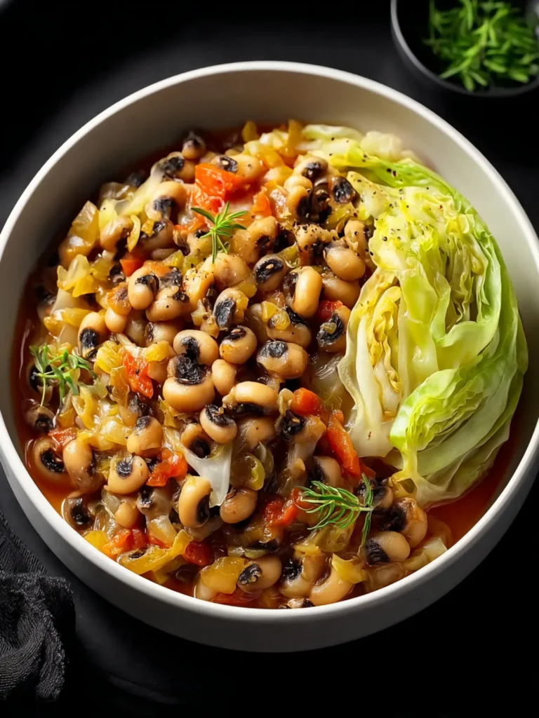 Comforting Black Eyed Peas And Cabbage First Image