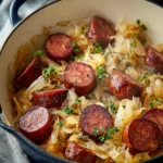 Irresistible Skillet Kielbasa and Sauerkraut Recipe First Image