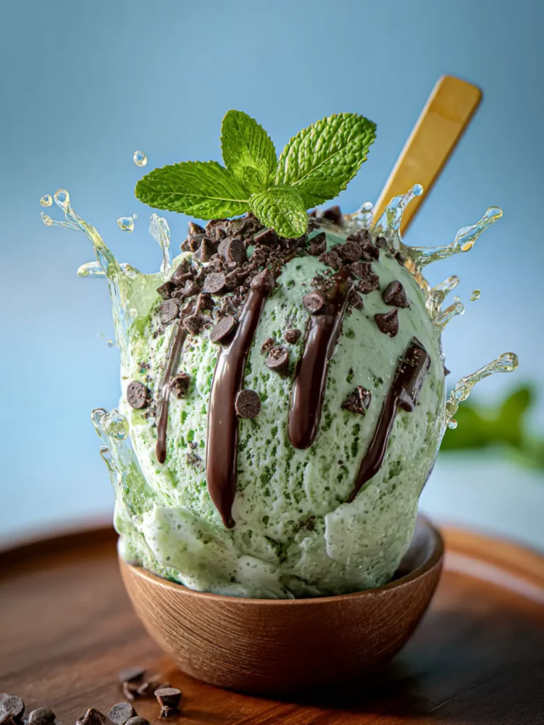 Refreshing Mint Chocolate Chip Ice Cream Recipe Delight First Image