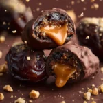 Chocolate Covered Snickers Stuffed Dates Recipe First Image
