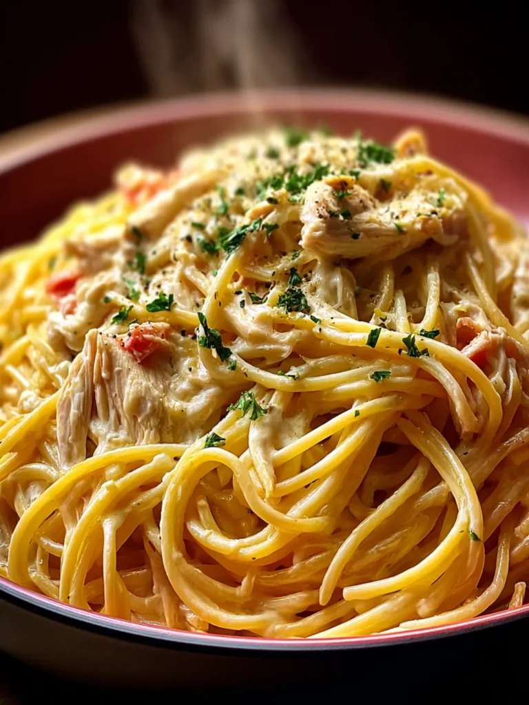 Creamy Crockpot Chicken Spaghetti: Effortless Comfort Food First Image