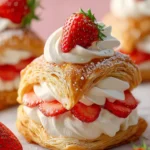 Dreamy Strawberry Cream Puff Pastries That Melt in Your Mouth First Image