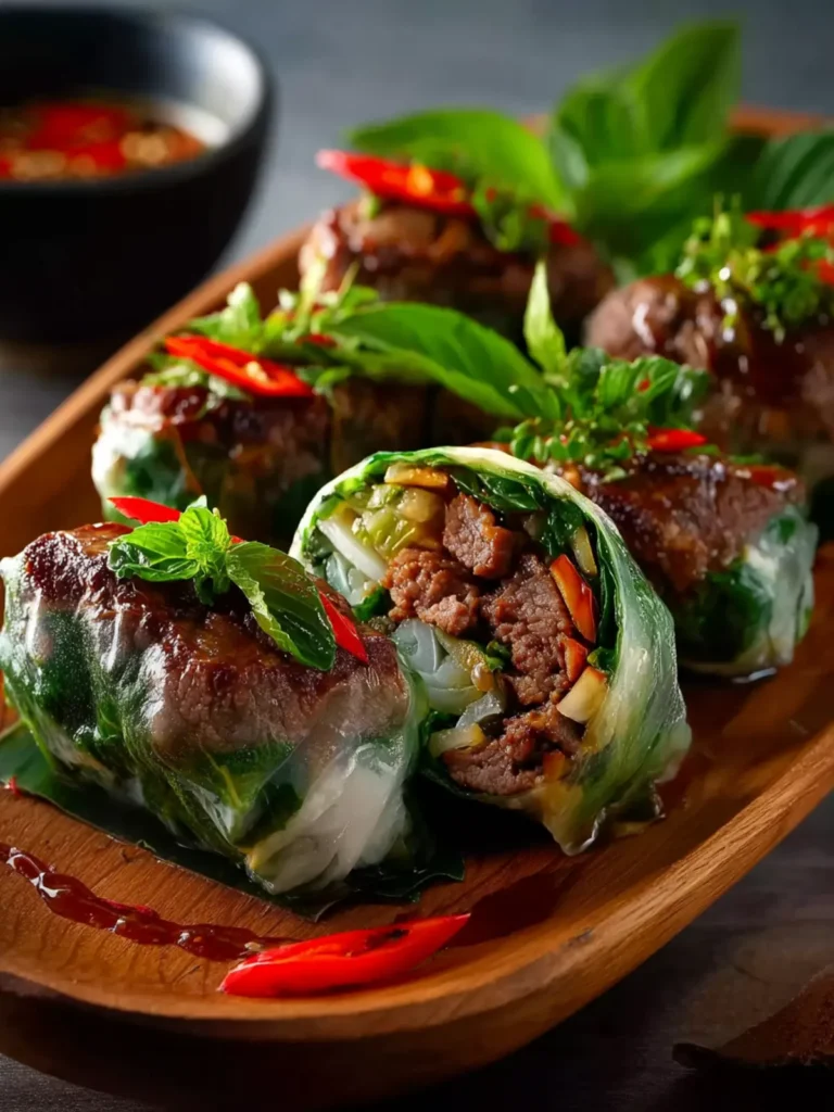 Thai Basil Beef Rolls First Image