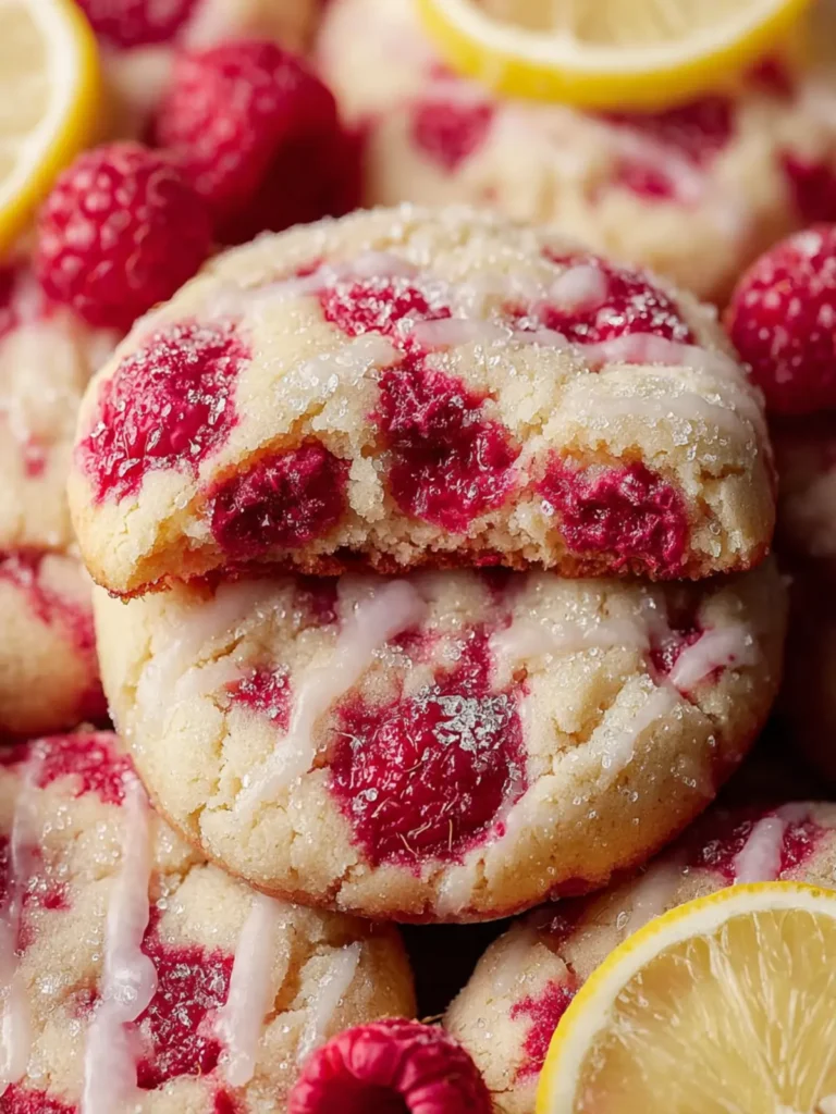 Lemon Raspberry Cookies: 8 Bright, Chewy Bakery-Style Treats First Image