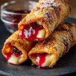 Homemade Air Fryer Cherry Cheesecake Egg Rolls First Image