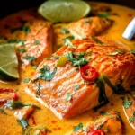 Irresistible Creamy Coconut Salmon Curry Recipe First Image