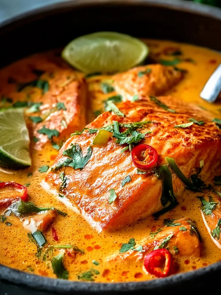Irresistible Creamy Coconut Salmon Curry Recipe First Image