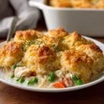 Easy Chicken Cobbler Dinner Casserole (Made with Red Lobster Biscuit Mix) First Image