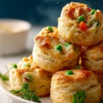 Easy Chicken Pot Pie Bites with Biscuits First Image