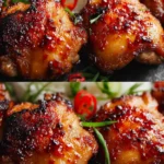 Sweet Chili Chicken Thighs in Air Fryer First Image