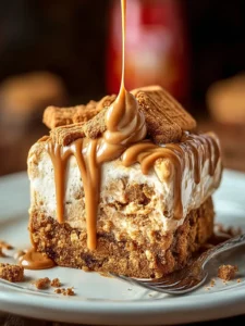 Irresistible Biscoff Poke Cake Recipe to Delight You First Image