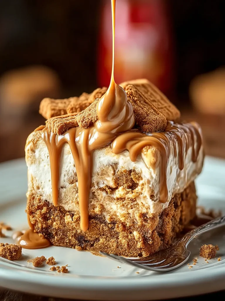 Irresistible Biscoff Poke Cake Recipe to Delight You First Image