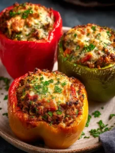 Savory Stuffed Bell Peppers for a Cozy Dinner Night First Image