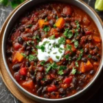 Easy Black Bean Chili – Healthy, Low Fat, and Ready in 30 Minutes First Image