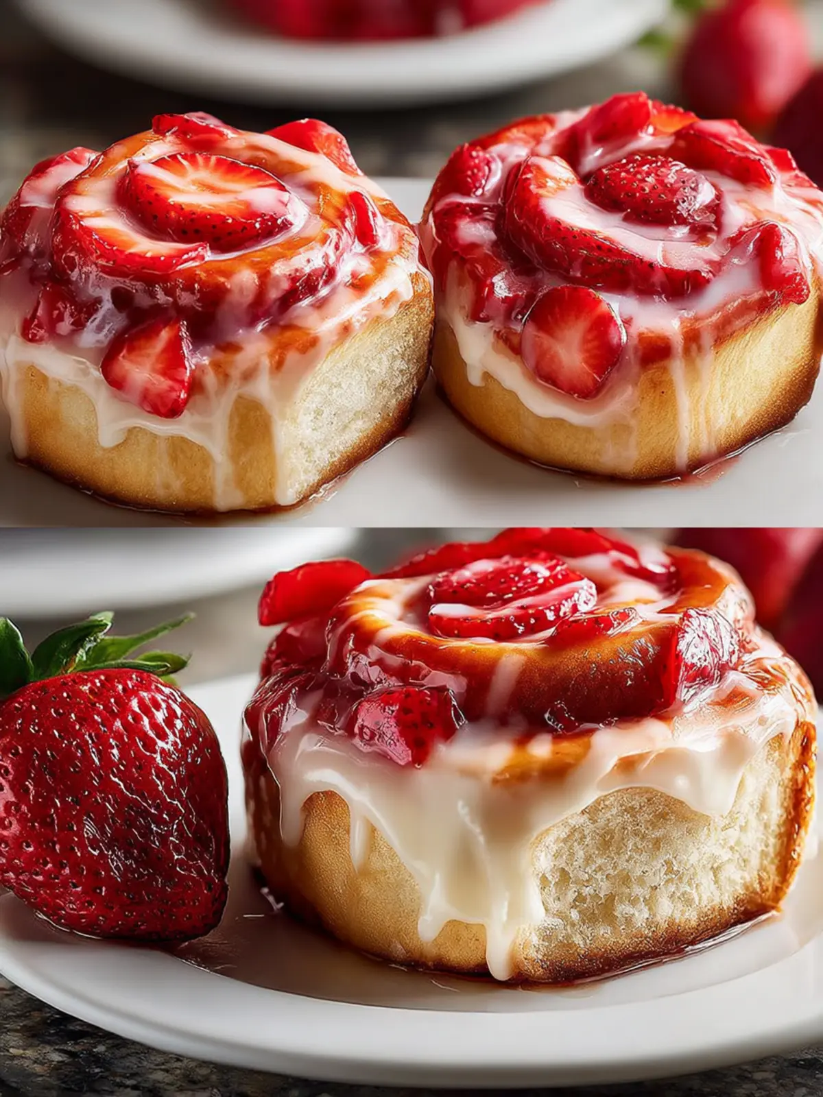 Strawberry Cheesecake Cinnabon Rolls First Image