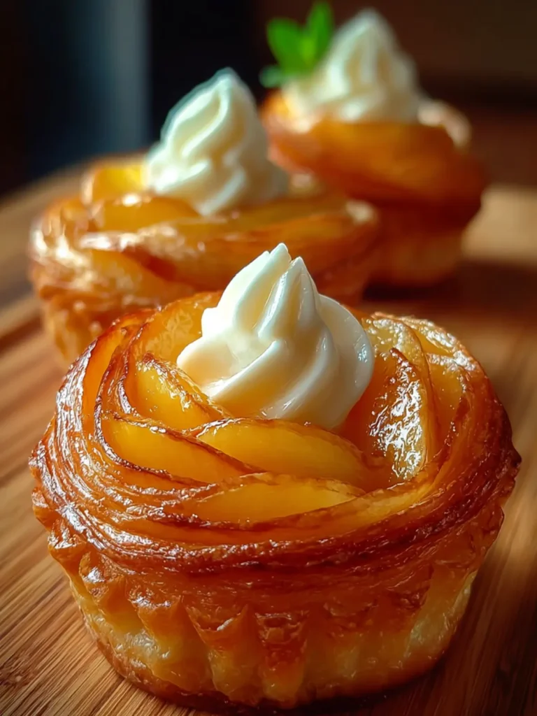 Irresistible Peach Pie Cruffins – A Summer Delight! First Image