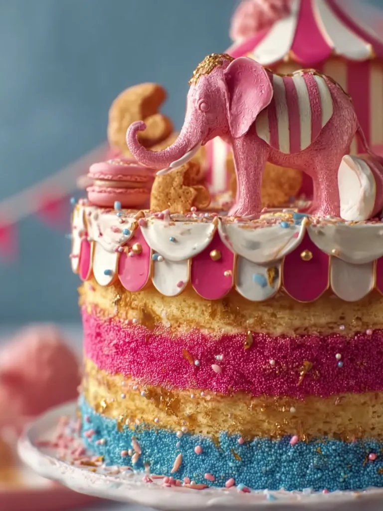 Circus Animal Layer Cake First Image