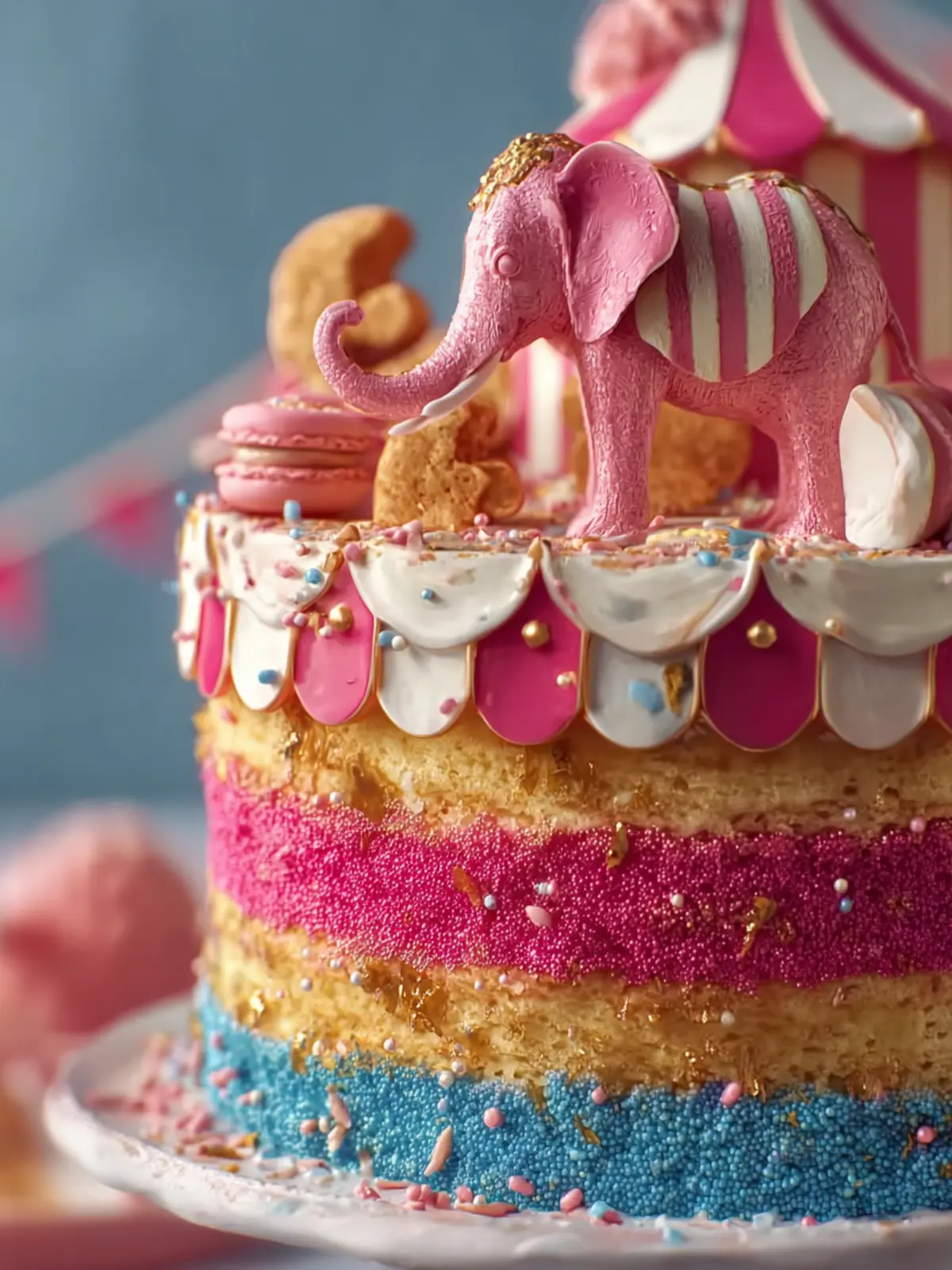 Circus Animal Layer Cake First Image