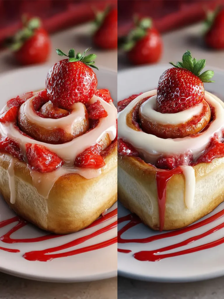 Strawberry Cheesecake Cinnabon Rolls First Image