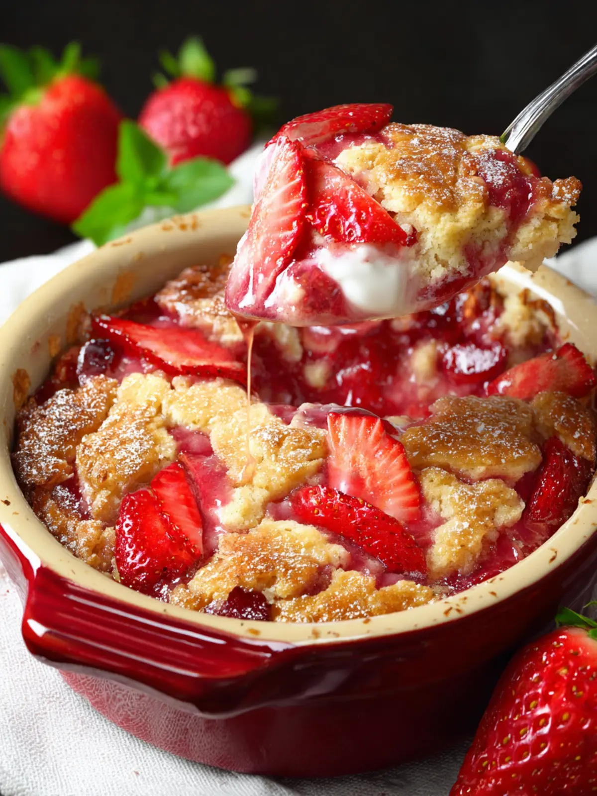 Easy Strawberry Cobbler: A Juicy Twist on Your Summer Favorites