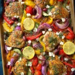 Sheet Pan Greek Chicken Dinner First Image