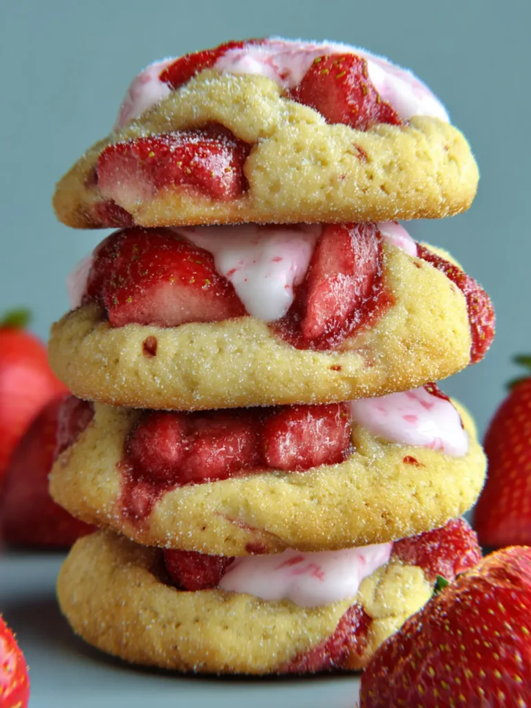 Strawberry Cream Cheese Cookies First Image