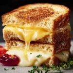 Gourmet Grilled Cheese (Brie and Cheddar) First Image