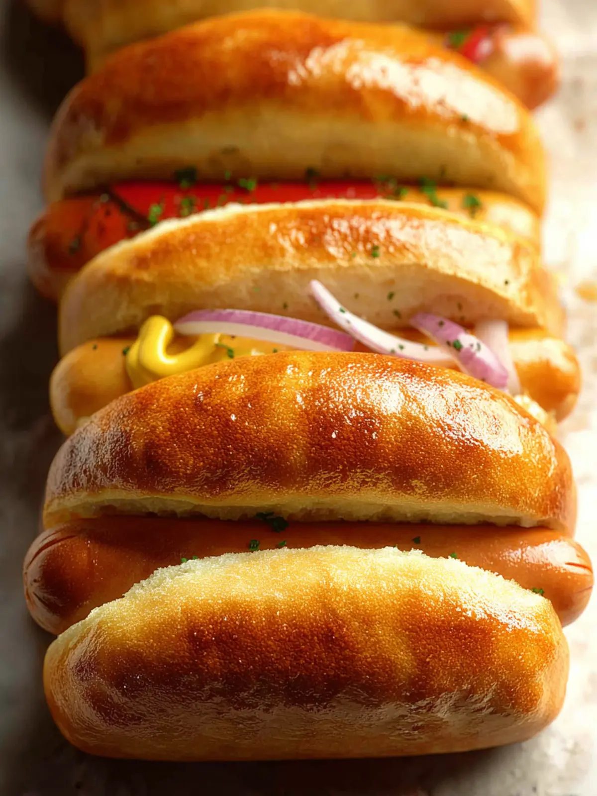 Quick and Easy Hot Dog Buns First Image