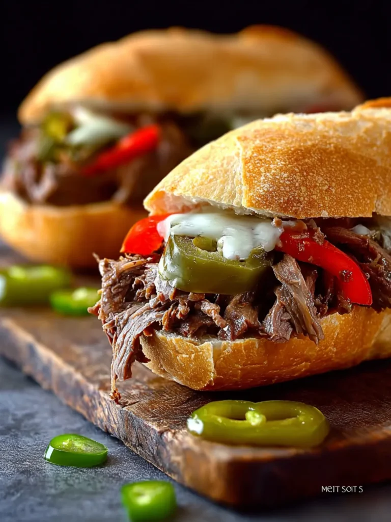 Crock Pot Italian Beef Sandwiches First Image